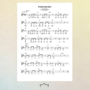Auferstanden - Noten (Leadsheet)