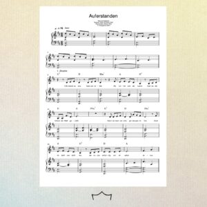 Auferstanden - Klaviernoten