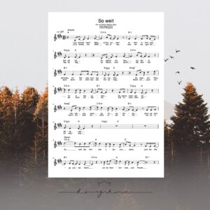 So weit - Noten (Leadsheet)